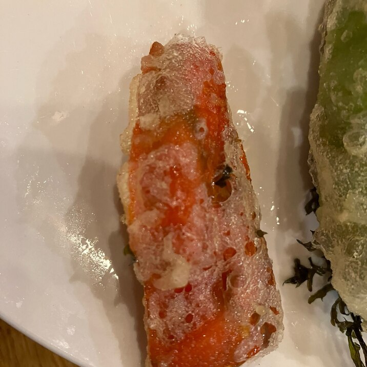 パプリカの米粉天ぷら